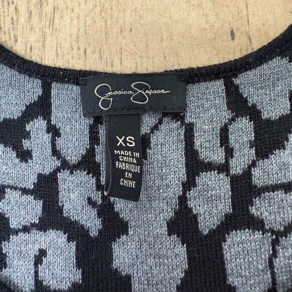 Jessica‎ Simpson Cheetah Print Tank Top Sweater Dress XS Extra Small - Picture 3 of 7